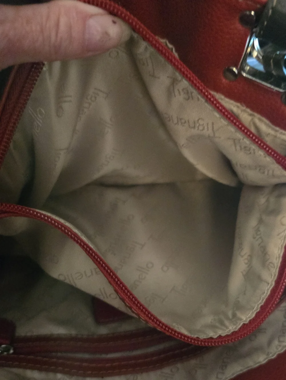 Tignanello Genuine Leather Shoulder Bag